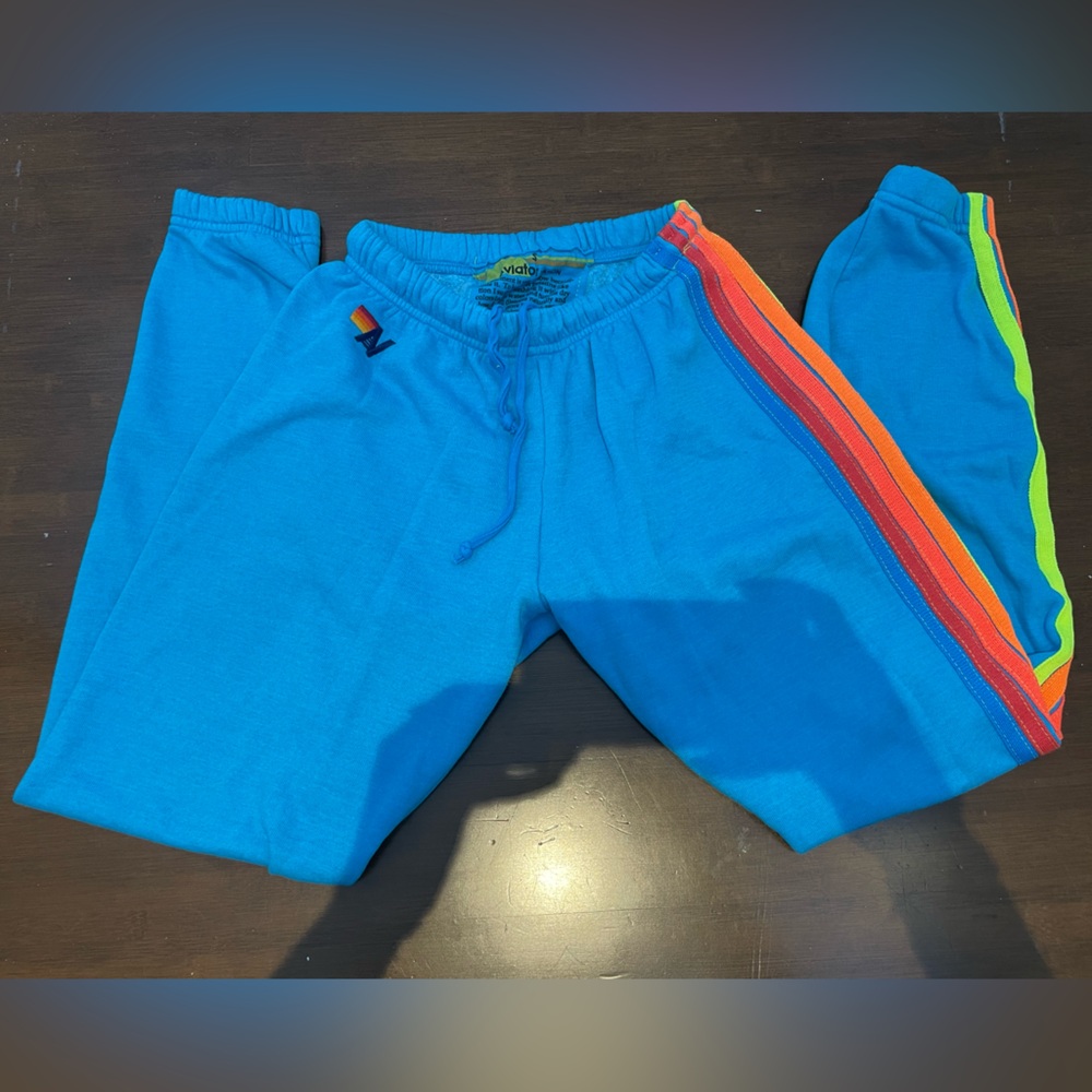 Blue Aviator Nation 5 Stripe Women's Sweatpants